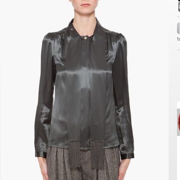 Diane Von Furstenberg Melody Fringe Blouse